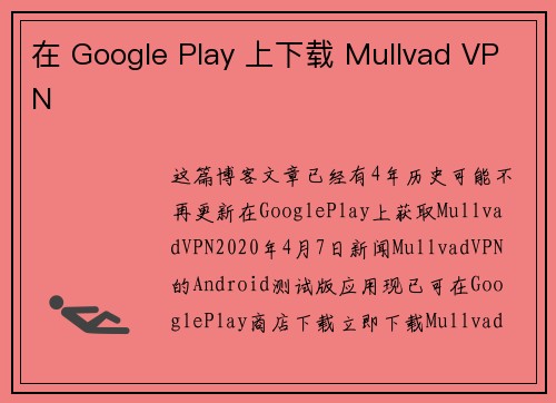 在 Google Play 上下载 Mullvad VPN 